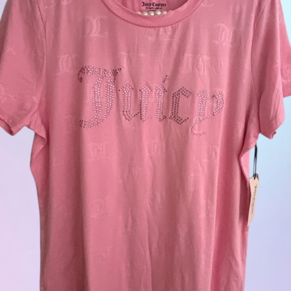 🎀 Juicy Couture Pink Rhinestoned Nightgown Women’s size Medium New With Tags 🎀